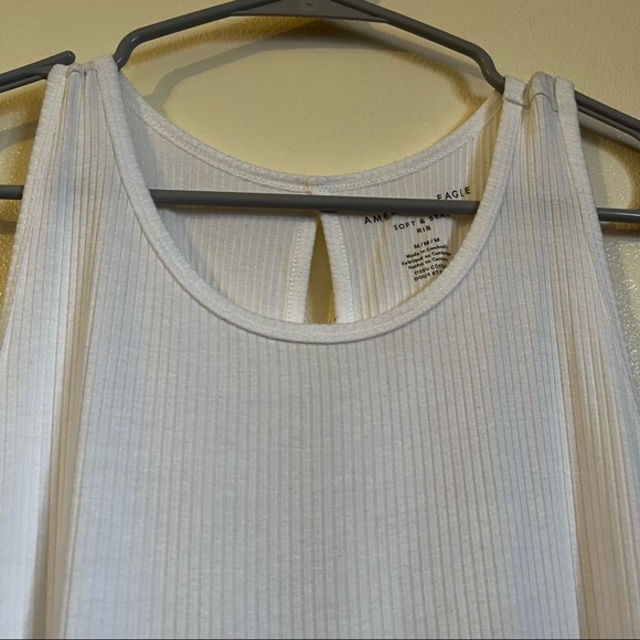 American eagle soft & sexy rib, top size M , white - Picture 2 of 8